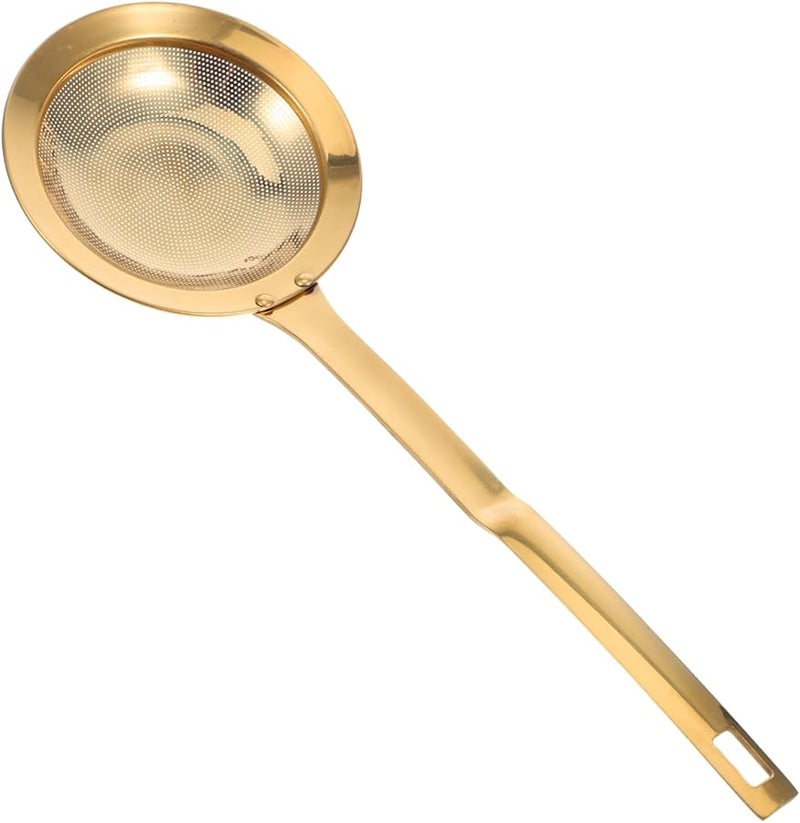 Stainless Steel Kitchen Oil Filter Colander Spoon Mesh Sieve Fat Separator For Gravy - Image 1